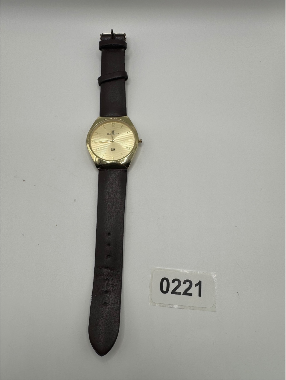 Charles Raymond Slim Men’s Watch – Gold Case & Dark Brown Strap (Mod. 8895)